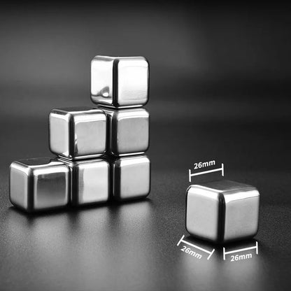 Glaçons Réutilisables en Acier Inoxydable